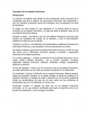 Conceptos de los Estados Financieros