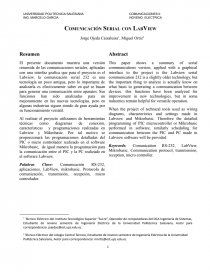 Comunicación Serial con LabView. Página 1