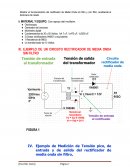 Mostrar el funcionamiento del rectificador de Media Onda sin filtro y con filtro