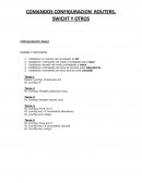 COMANDOS CONFIGURACION ROUTERS, SWICHT Y OTROS