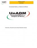 Promoción y Educación para la Salud Desarrollo Humano