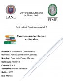 Eventos académicos o culturales