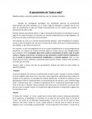 El pensamiento de “todo o nada”