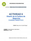 Diseño de la Cartera de Negocios