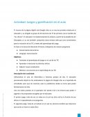 Actividad: Juegos y gamificación en el aula