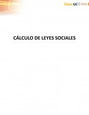 CÁLCULO DE LEYES SOCIALES COSTOS FIJOS DEL TRABAJADOR