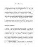 El modernismo. Los principales exponentes