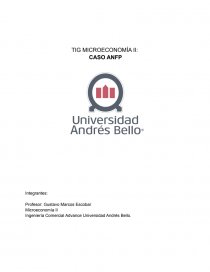 TIG MICROECONOMÍA II: CASO ANFP. Página 1
