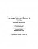 Auditoría de Sistemas INTERBOLSA S.A.