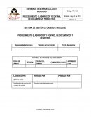 PROCEDIMIENTO ELABORACIÓN Y CONTROL DE DOCUMENTOS Y REGISTROS