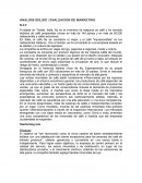 ANALISIS SOLIDO / EVALUACION DE MARKETING