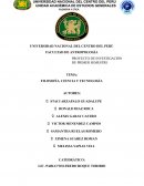 FILOSOFÍA, CIENCIA Y TECNOLOGÍA