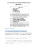 17 objetivos para transformar nuestro mundo