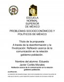 Reflexión acerca de la comunicación en la relación gobierno-población