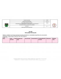 Matriz de análisis de textos. Página 1