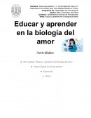 Educar y aprender en la biología del amor