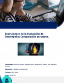 Instrumento de la Evaluación de Desempeño: Comparación por pares