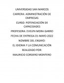 EL IDIOMA Y LA COMUNICACION (COMUNICACION VERBAL Y NO VERBAL)