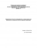 PREVENCION DE POLITICA DE SEGURIDAD DE LA POBLACION EN LOS ESPACIOS DE LA PARADA DE CAPITOLIO, MUNICIPIO LIBERTADOR