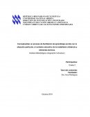 Conceptualizar un proceso de facilitación de aprendizaje acorde con la situación particular, el contexto educativo de la modalidad a distancia y referentes teóricos