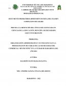 ORGANIZACIÓN ADMINISTRATIVA Y SU INFLUENCIA EN LA PROGRAMACION DE TAREAS DE LAS SECRETARIAS DEL COMERCIAL “DIVINO NIÑO” EN LA CIUDAD DE BABAHOYO, DEL AÑO 2021