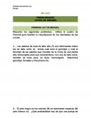 PROBLEMARIO LEYES DE MENDEL