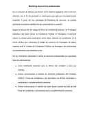Marketing de servicios profesionales
