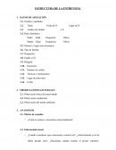 ESTRUCTURA DE LA ENTREVISTA