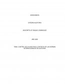 Control de Calidad en el Contexto de las Normas Internacionales de Auditoría