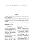 Practica Determinación plano inclinado