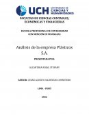 ESTADOS DE RESULTADOS DE LA EMPRESA PLASTICOS S.A. CORRESPONDIENTES A LOS AÑOS 2019-2020-2021