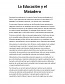 La Educación y el Matadero