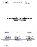 PROCEDIMIENTO PARA REALIZAR INSPECCION POR LIQUIDOS PENETRANTES