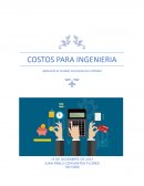 COSTOS PARA INGENIERIA Industrial de Mochilas, S.A