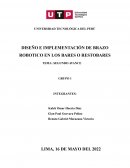 DISEÑO E IMPLEMENTACIÓN DE BRAZO ROBOTICO EN LOS BARES O RESTOBARES