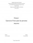 Ejercicios Físico para las personas mayores