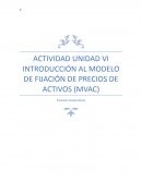 INTRODUCCIÓN AL MODELO DE FIJACIÓN DE PRECIOS DE ACTIVOS (MVAC)