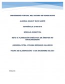 Planeación Didáctica en Ámbitos no escolarizados