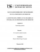 LA DEONTOLOGÍA JURÍDICA EN EL DESARROLLO INTEGRAL DE LOS PROFESIONALES DE DERECHO