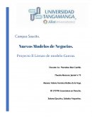 Nuevos Modelos de Negocios. Proyecto II Lienzo de modelo Canvas