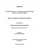 Riesgo y partes de contrato de seguro