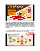 Simulador de MCDONALDS Juego