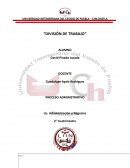 LA DIVISIÓN DEL TRABAJO EN LA ACTUALIDAD