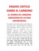 ENSAYO CRITICO SOBRE EL CARBONO