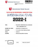 RELACIÓN E IMPORTANCIA DE LA GEOLOGIA CON LA INGENIERÍA CIVIL