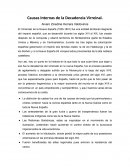 Causas Internas de la Decadencia Virreinal