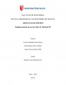 Implementación de un Servidor de Telefonía IP