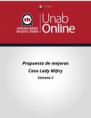 Propuesta de mejoras Caso Lady M@ry