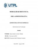 Administración de empresas. Administración de tecnologías