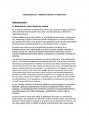 Adolescencia: cambios fisicos y cognitivos